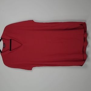 Madewell bicoastal shirt dress wine